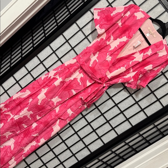 Hutch Flutter Sleeve Maxi Wrap Dress – Size XL – Pink Floral – NWT - Picture 7 of 8